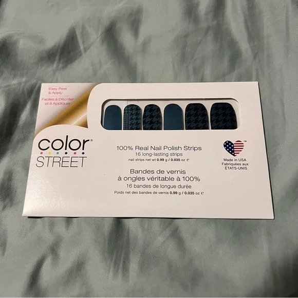 *Retired* Color Street: Suit Yourself | Houndstooth Teal Purple Duochrome Fall - Picture 3 of 13